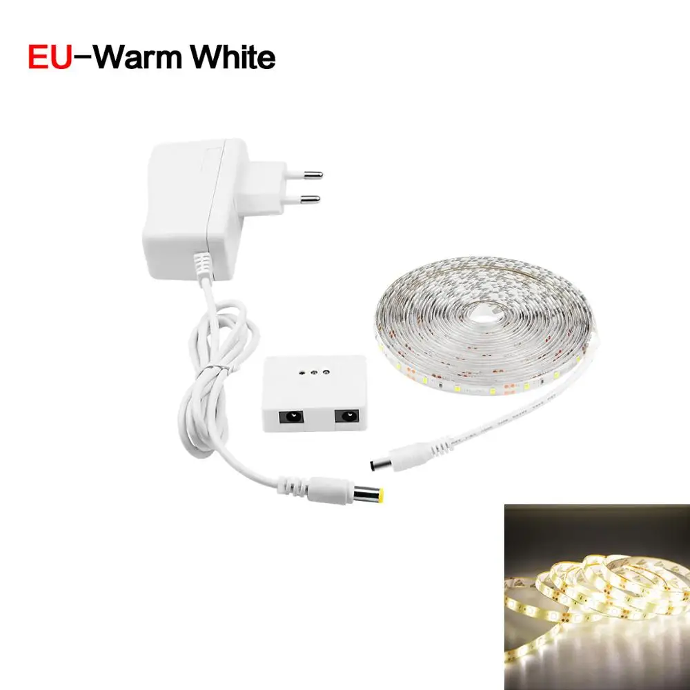 EU Plug Warm White Ручной Сенсор ночные светильники DC12V затемнения ручная развертка умный переключатель дистанционного Управление светодиодный свет Кухня шкаф ручной волны светодиодные лампы для дома - Испускаемый цвет: EU Plug Warm White