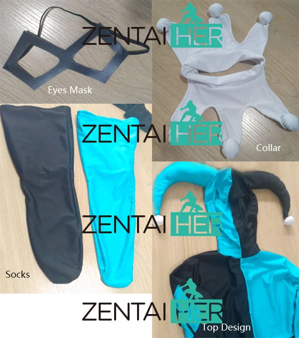 ZentaiHero, новинка, самый популярный костюм Мику Харли Квинн, синий и черный костюм на Хэллоуин для женщин, костюм супергероя