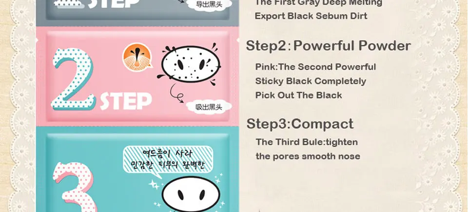 3 шага к удалению угрей корейская косметика маска для лица свиной нос черная голова сужающая поры средство по уходу за лицом от прыщей лечение лист маска