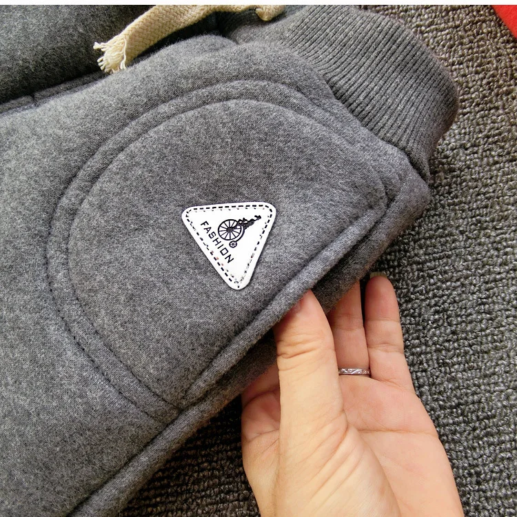 2018 зимние мальчики плюс бархатные толстые эластичные штаны детская Повседневное