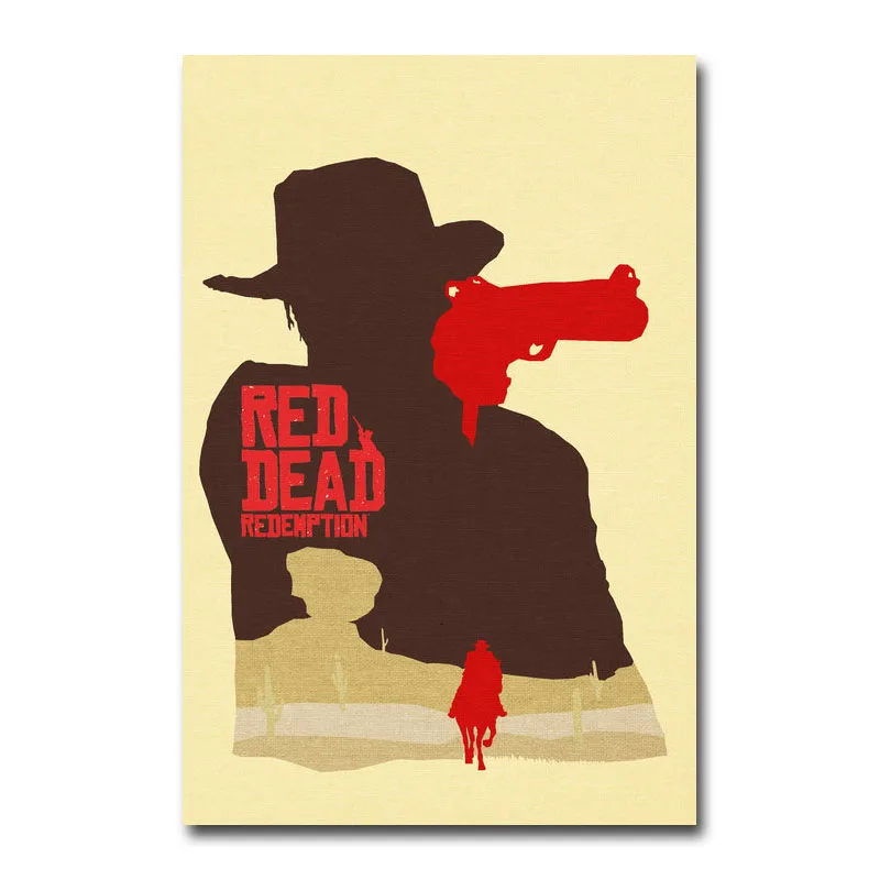 Red Dead Redemption 2 Игра холст постер настенная Художественная печать живопись 20x30 60x90 см