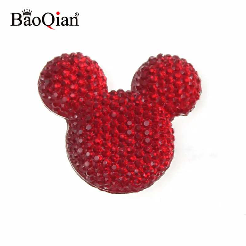 10 шт./лот смешанные bling Микки Смолы Скрапбукинг Ремесло для DIY Flatback кабошон украшения дома предметы для скрапбукинга 30x33 мм