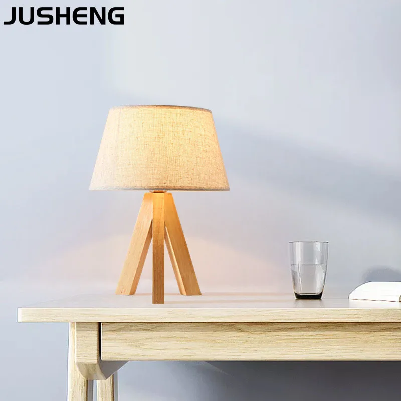 JUSHENG современный деревянный стол лампа художественный Декор креативная гостиная