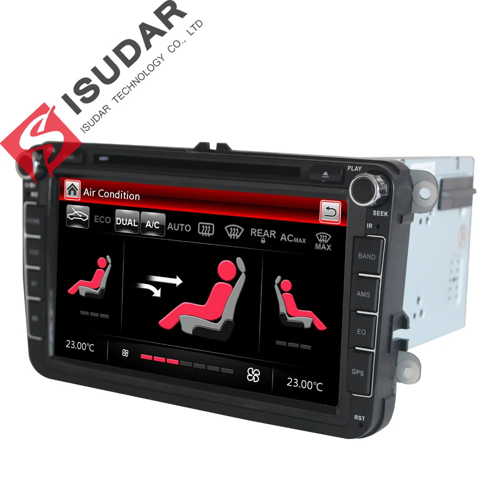 

Isudar Car Multimedia player GPS 2 Din Autoradio For VW/POLO/PASSAT b6/golf 5/Skoda/Octavia/SEAT/LEON radio dvd automotivo DAB