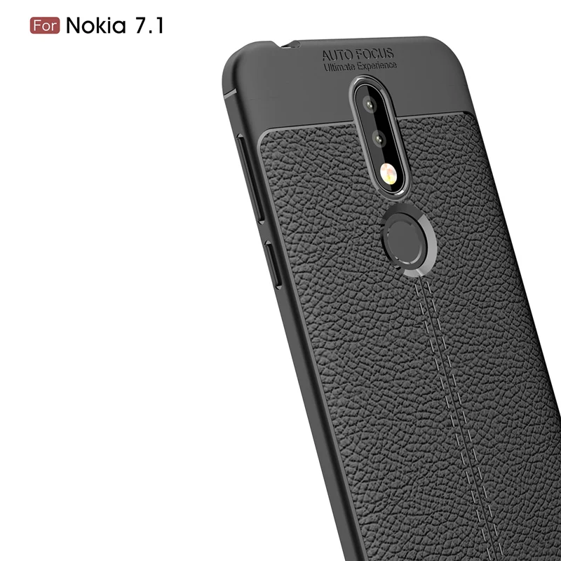 Чехол для телефона Nokia 7 1 роскошный Противоскользящий мягкий силиконовый
