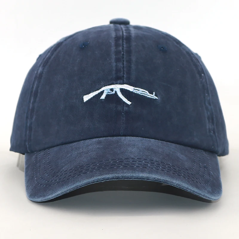 women men Fashion Gun embroidery dad hat cotton washed baseball cap adjustable snapback sports hats hip hop caps summer spring | Аксессуары