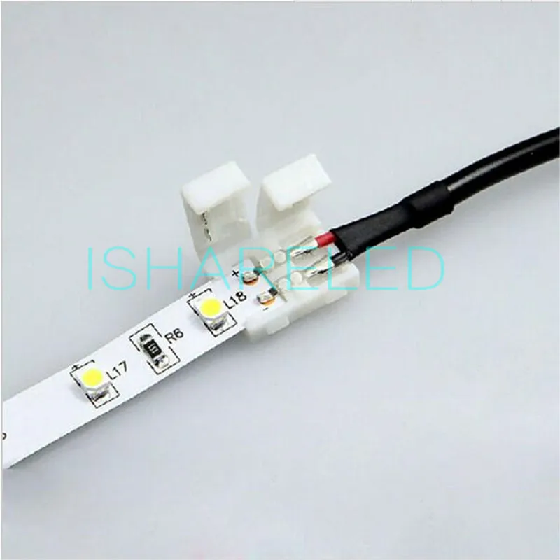 10pcs 12mm 2pin LED connector cable with female DC adapter For SMD 3528 3014 2835 led Strip No Need Soldering | Обустройство дома