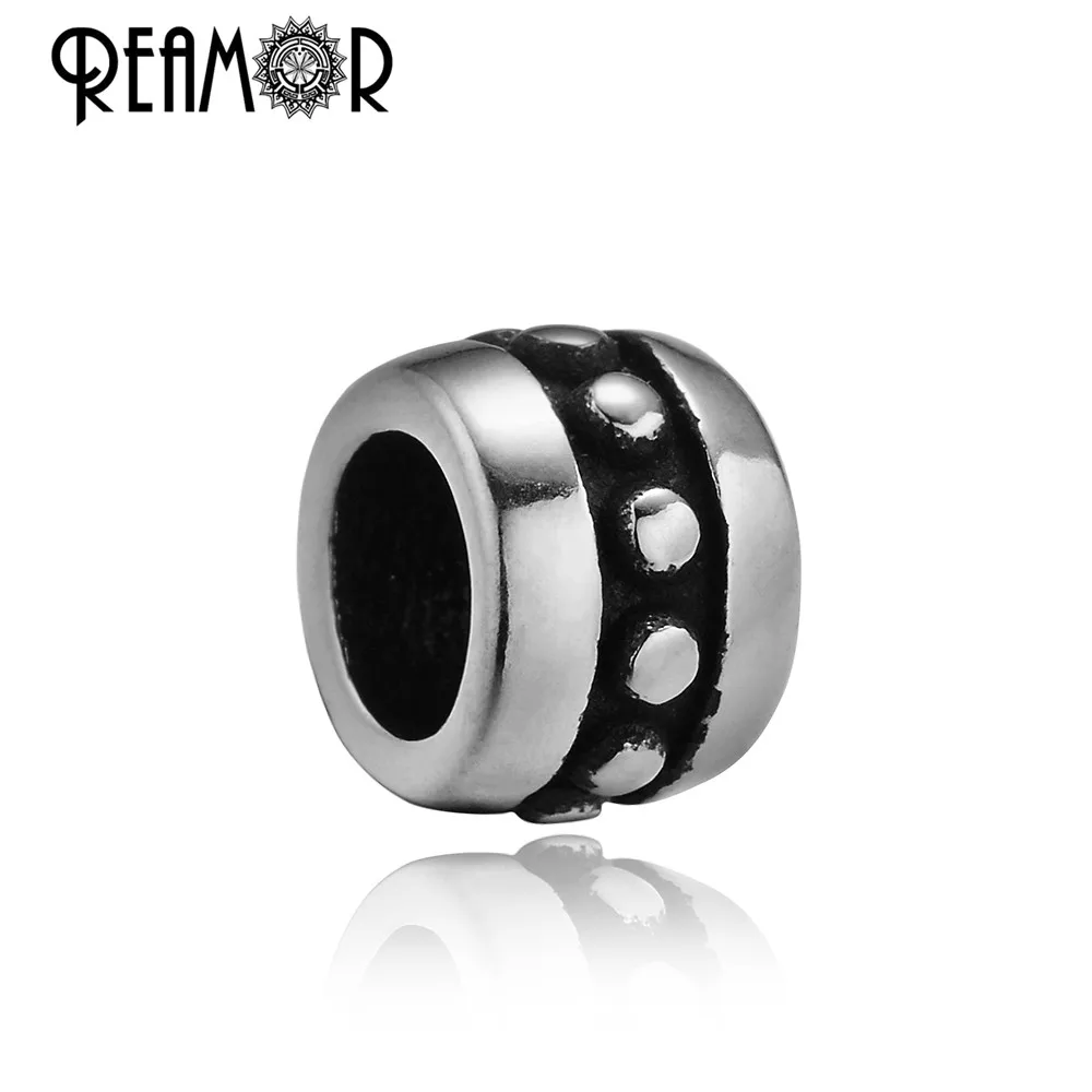 Браслет REAMOR из нержавеющей стали белый голубой бирюзовый эластичный браслет с