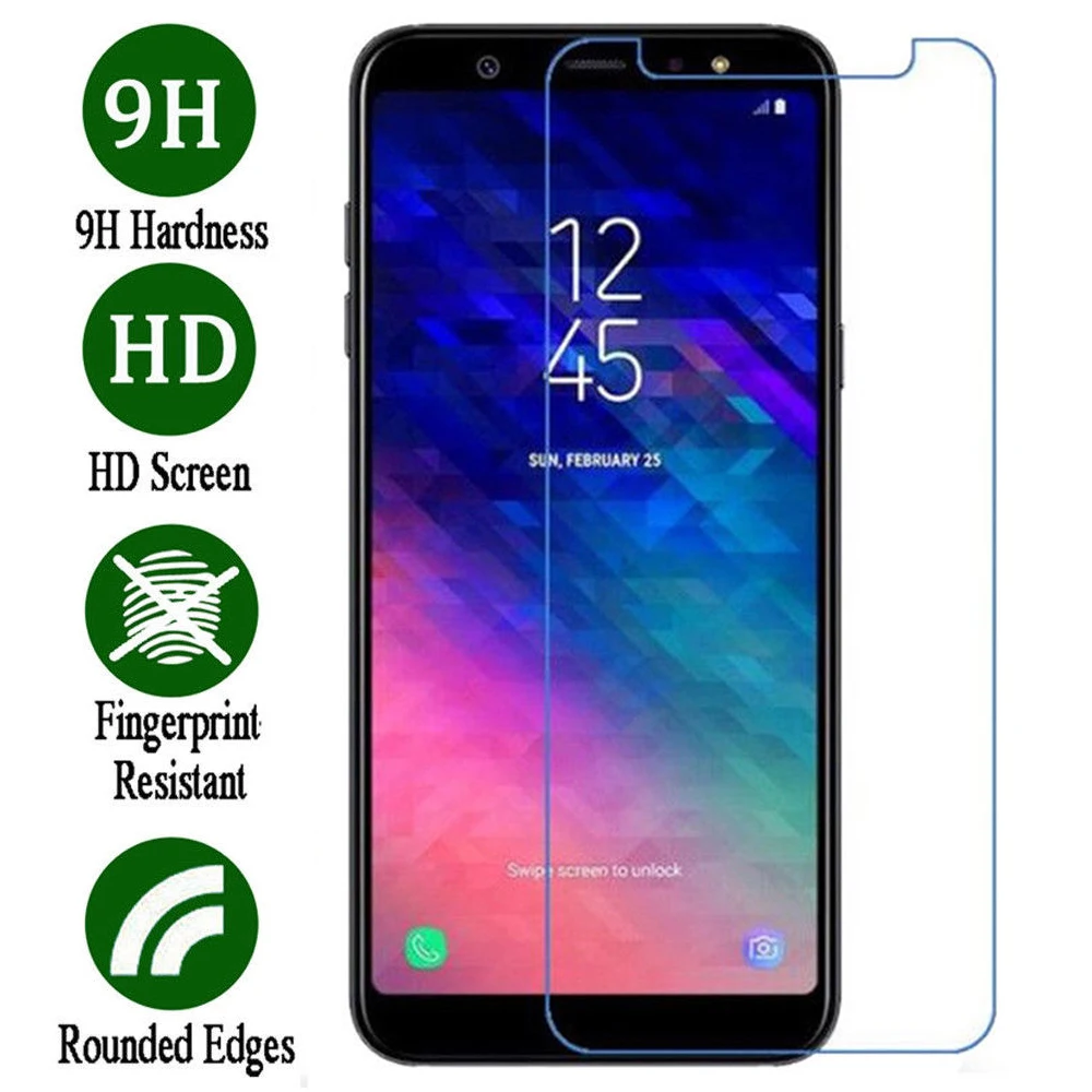 Закаленное стекло 9h чехол для Samsung Galaxy A3 2016 A5 A7 2017 Экран протектор A6 A8 плюс 2018 |