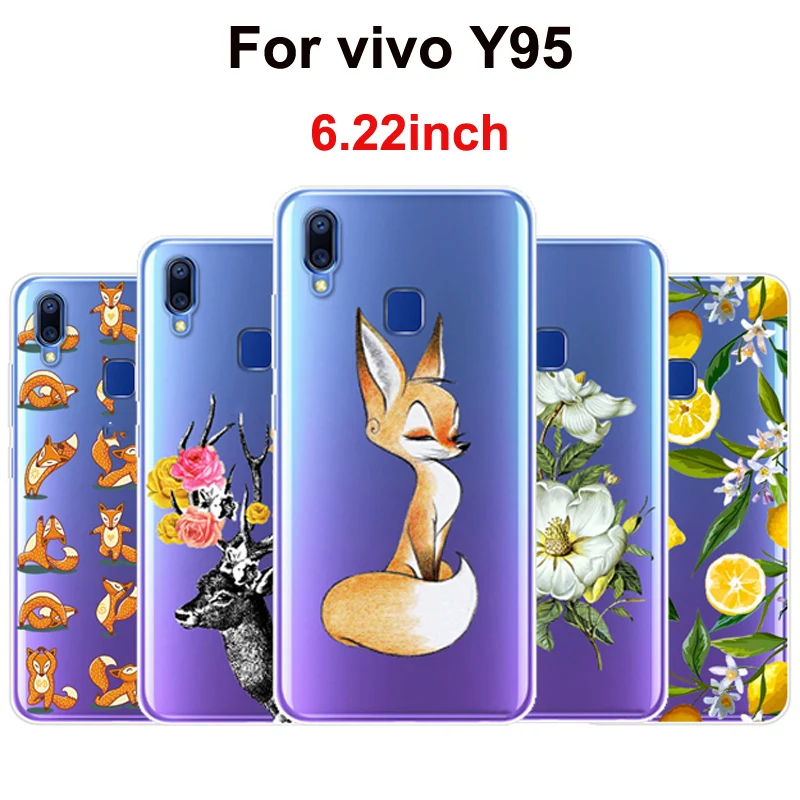 Чехол 6 22 дюйма для vivo Y95 Ультратонкий силиконовый мягкий чехол Y 95 телефона