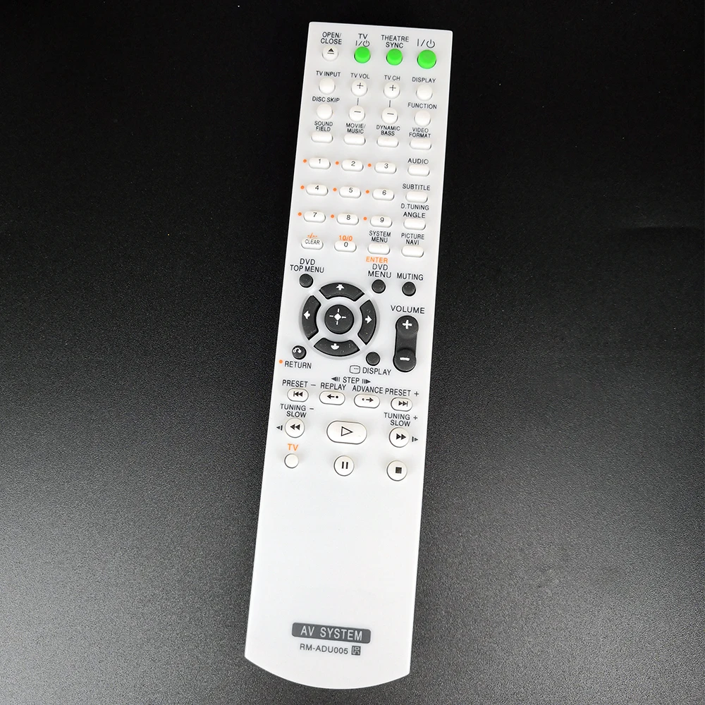 New Remote Control RM-ADU005 For Sony DVD AV AUDIO VIDEO SYSTEM DAV-DZ20 CD/SA-CD DAV-DZ630 HCD-DZ630 DAV-HDX265