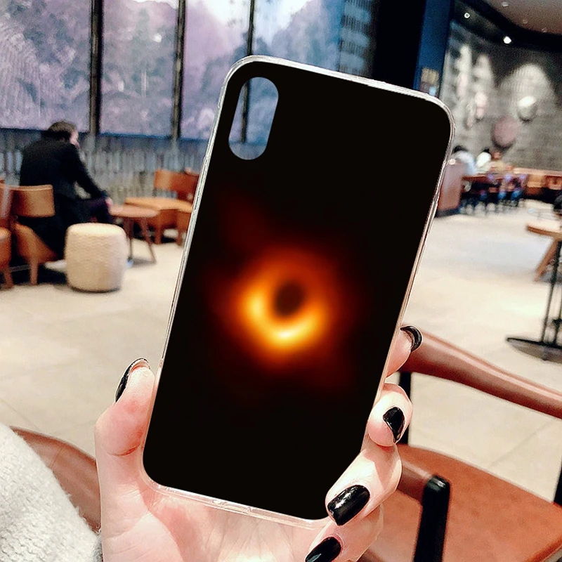 FLOVEME черный чехол с отверстием для iPhone XR Мягкая силиконовая Обложка TPU телефона 4 4s