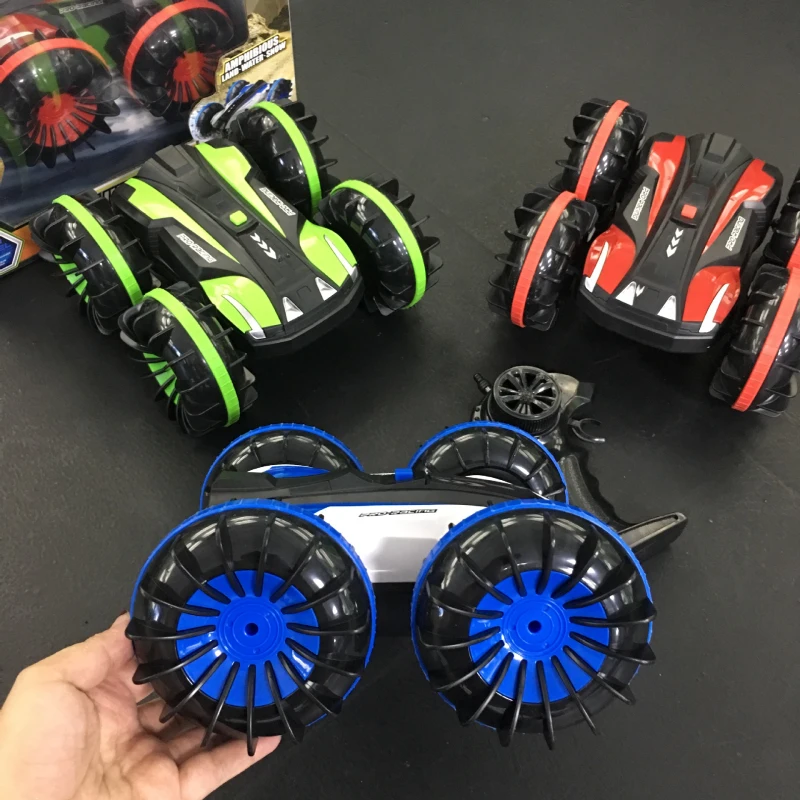 2 4G 4WD водно-земельных 2in1 дистанционный пульт rc автомобиль игрушка 3 цвета на выбор