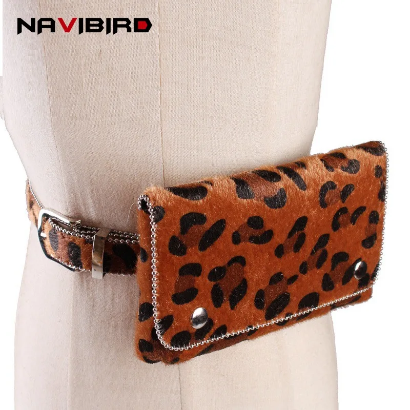 2018 Новый женский леопардовый поясной ремень для женщин модная поясная сумка пояс