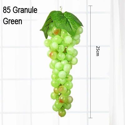 85 Green Xuanxiaotong 10 шт./компл. Искусственные цветы винограда фрукты черные, красные, зеленые фиолетовый изюм виноград передачи растения Фрукты Двор садовый декор - Цвет: 85 Green
