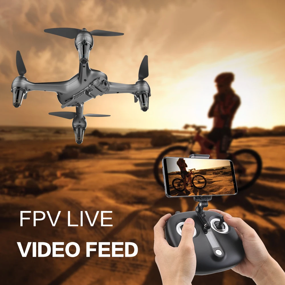 Профессиональный радиоуправляемый Дрон 5G WiFi FPV дроны gps позиционирование высота удержания 1080P камера интересный бесщеточный мотор
