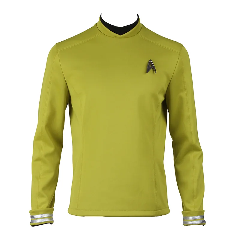 Startreks Beyond Costume Caption Кёрк Спок Косплей рубашка оригинальная серия желтая форма для взрослых мужчин Хэллоуин Карнавальный наряд - Цвет: Yellow