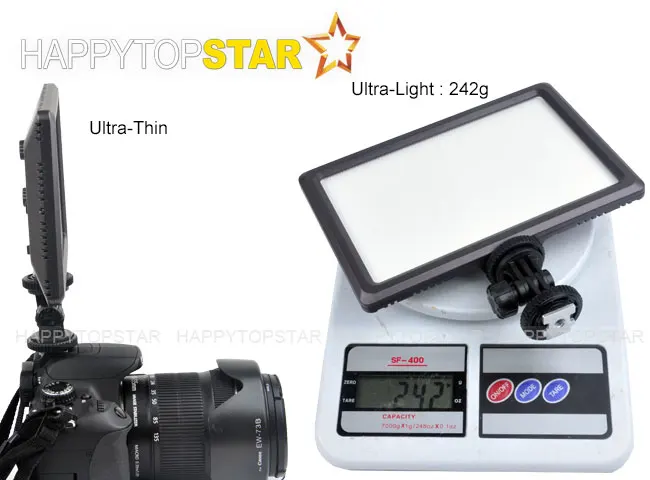 3200K ~ 5600K CN-LUXPAD22 ультра тонкий Ультра свет 112 LED 11W панель видео на камеру Горячий