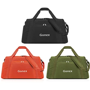 GONEX 60L портативная дорожная сумка для путешествий, вместительная сумка для багажа, удобная сумка на плечо для путешествий, выходных, отдыха, молодежного стиля