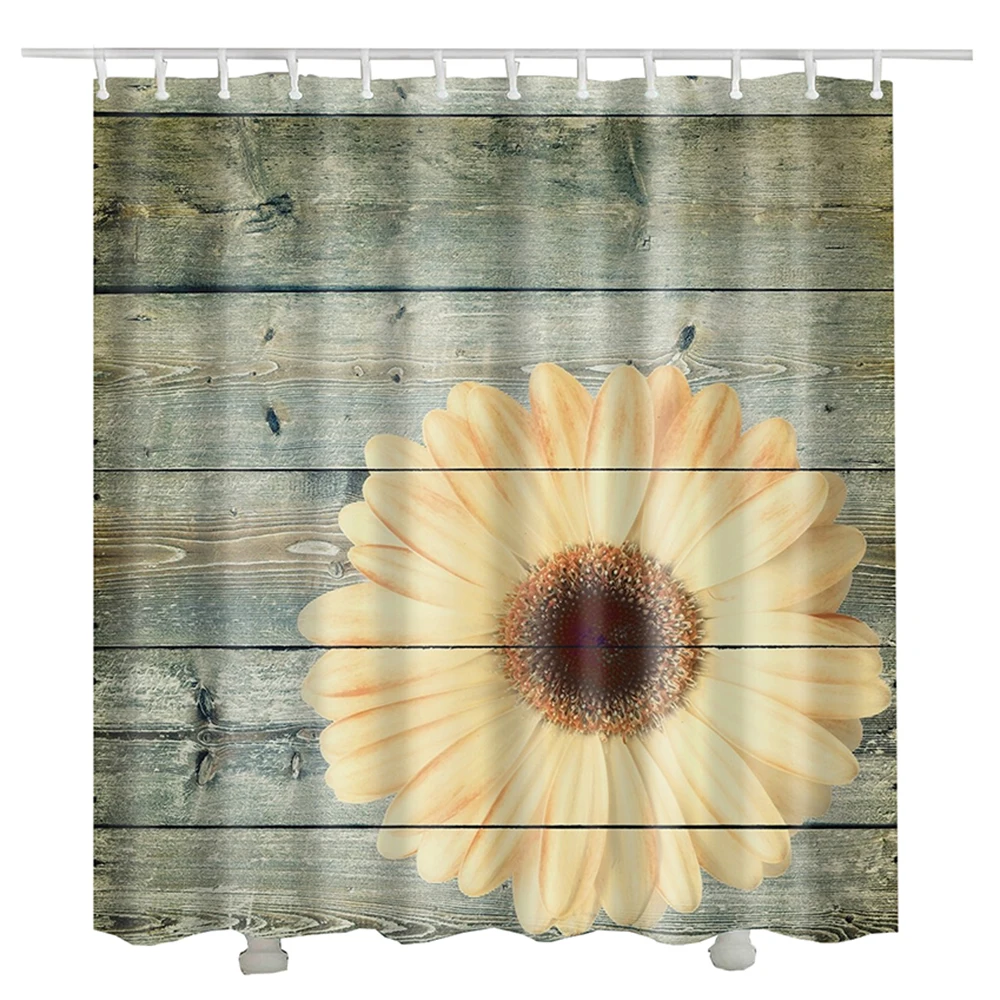 

vintage wood door curtains for bathroom gordijnen waterproof fabric washable shower curtains polyester