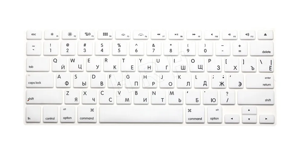 HRH тонкая защитная пленка для клавиатуры США и России для Macbook Air Pro retina 1" 15" 1" чехол для ноутбука Mac book 13 15 гелевый Чехол