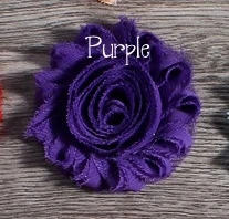 Purple 10 шт./лот 2," 19 цветов модные шикарные потрепанные шифоновые цветы для детей аксессуары для волос 3D потертая Ткань Цветы для головной повязки - Цвет: Purple