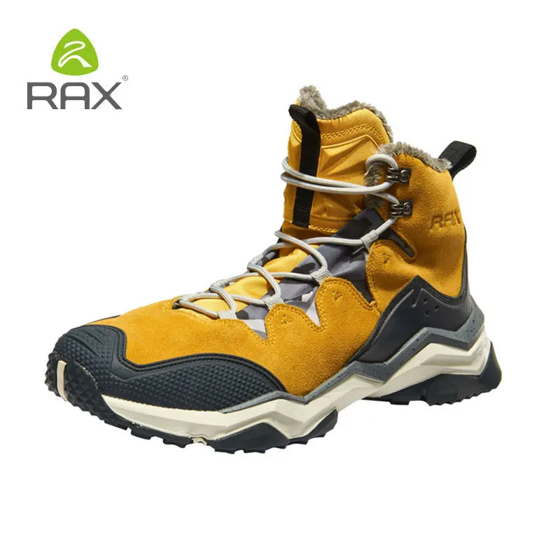 RAX походные ботинки для мужчин и женщин, мужские водонепроницаемые зимние ботинки, флисовая Водонепроницаемая Треккинговая обувь, теплые у...