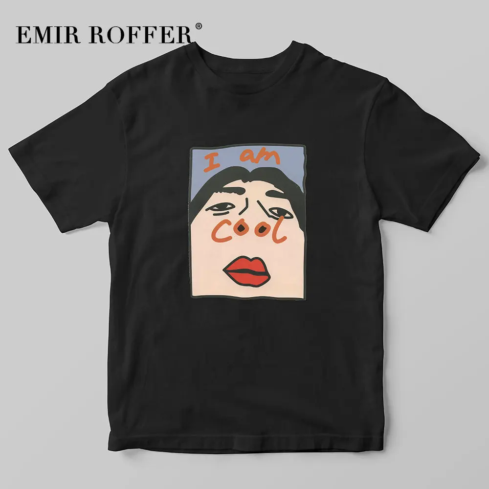EMIR ROFFER I Am крутые футболки с графическим рисунком Женская футболка забавным