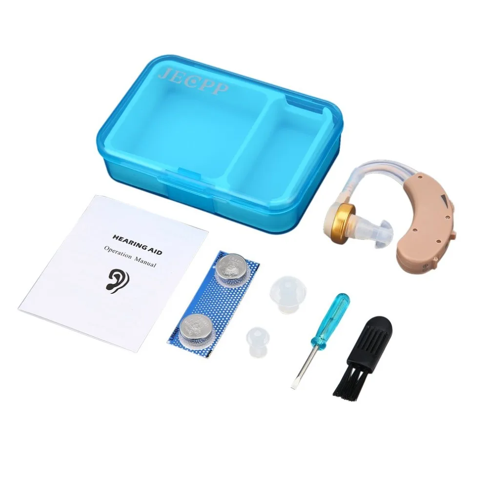 

Small Mini Hearing Aids Sound Voice Amplifier Hearing Aid Kit Behind Ear Care Adjustable Sound Enhancer For The Elderly Deaf