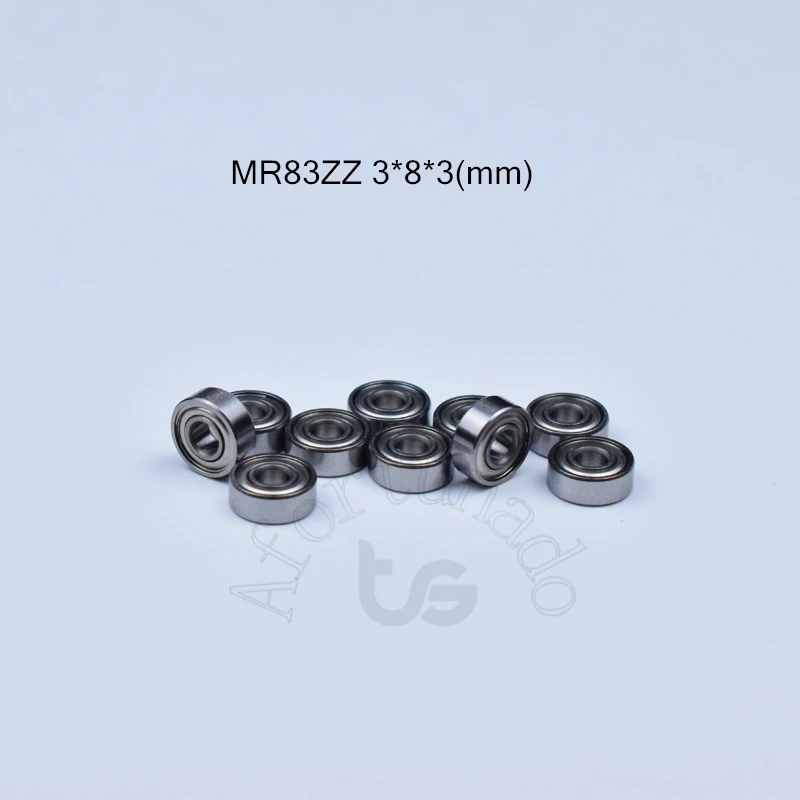 MR83ZZ 3*8*3 (мм) 10 штук ABEC 5 подшипник металлическим герметичным Миниатюрный MR MR83