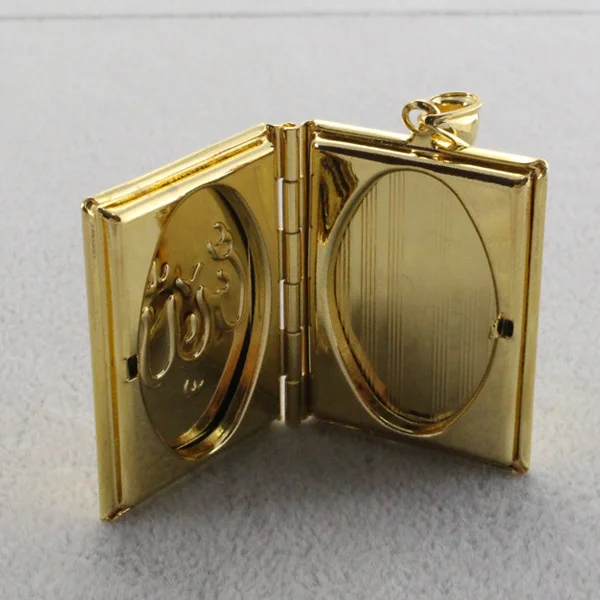 Модное ожерелье с подвеской в виде мусульманской книги Аллах-Коран для женщин и