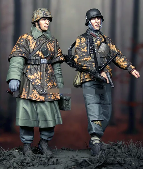 1/35 модельная фигурка из смолы наборы WW2 немецкие солдаты Несобранные