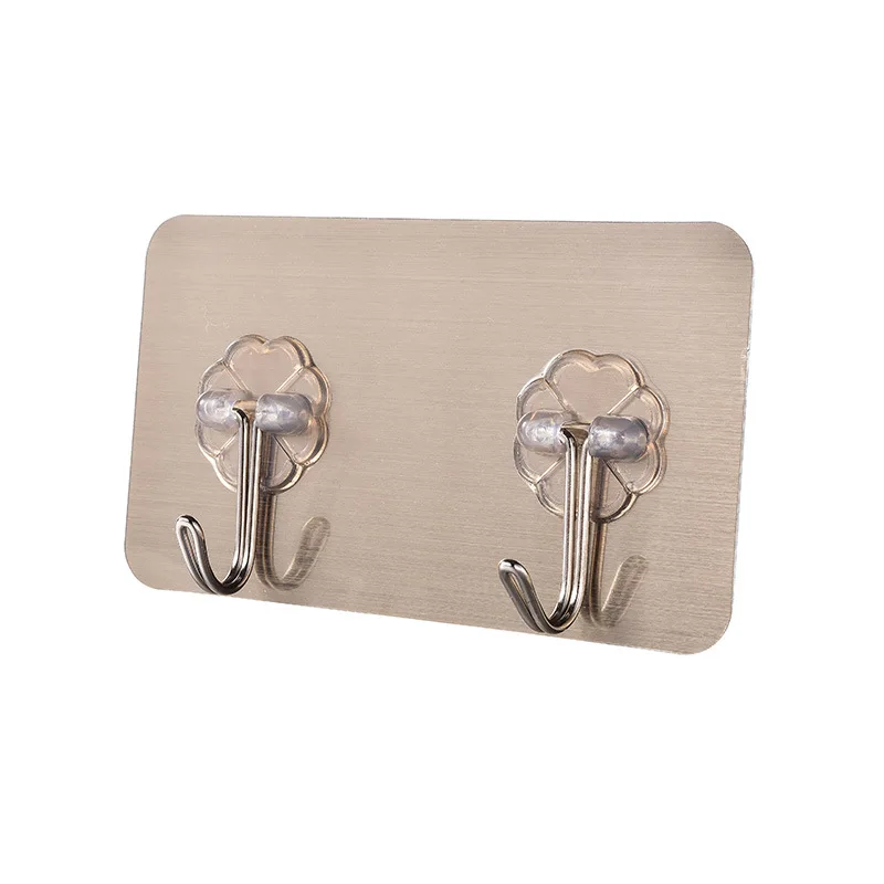 Двухрядные настенные крючки для подвешивания самоклеющиеся кухни и ванной