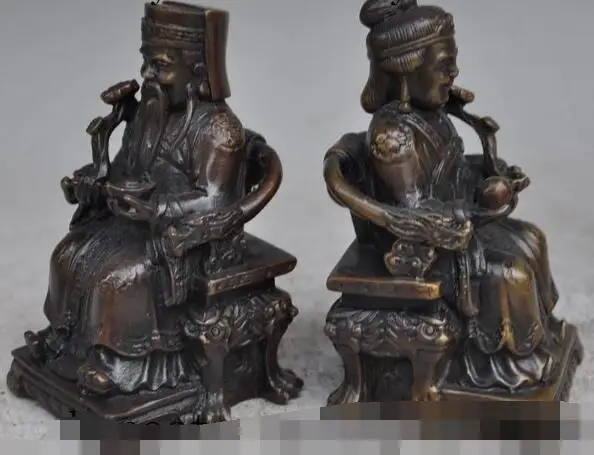 S2893 5 &quotкитайская народная бронзовый богатство жуй yuanbao Бог Земли бабушка бог