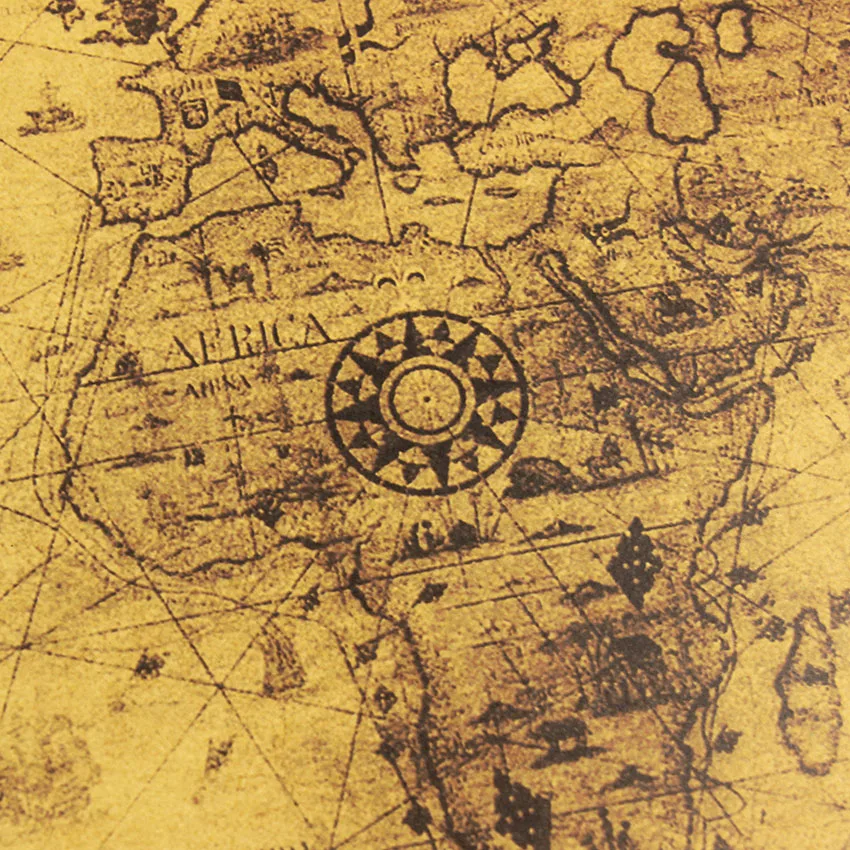 1 шт. большой постер из крафт бумаги в винтажном стиле подарки украшение для дома