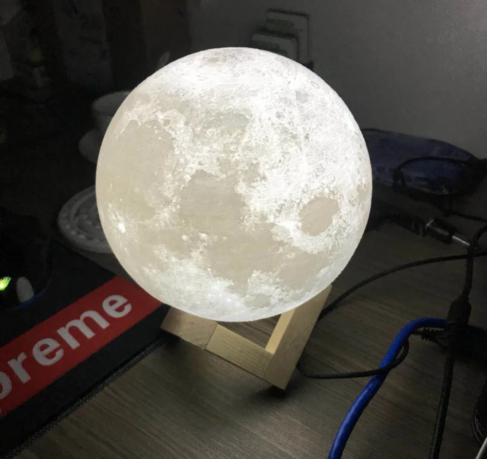 TOPZEAL недавно разработанный PLA 3d принтер накаливания для лунной лампы 1,75 мм 1 кг катушка размерная точность+/-0,02 мм