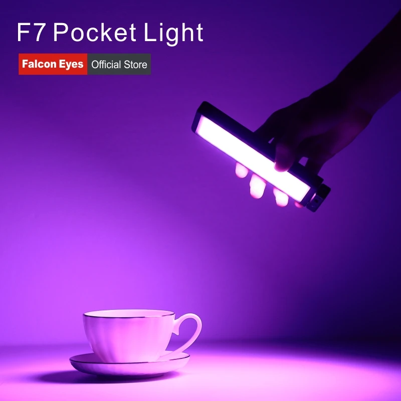 Falcon Eyes 12W RGB светодиодный карманный мини-светильник для камеры с режимом спецэффектов портативный для видео/фото/фотосъемки продуктов F7