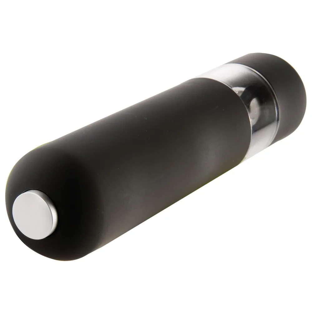 Новая Черная электрическая мельница для перца керамическая соли питание от