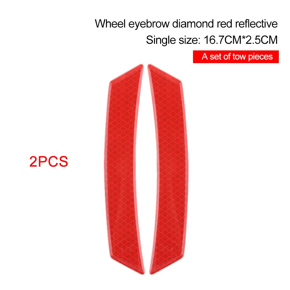 Red wheel trims Предупреждение ющий стикер для безопасности автомобиля, знак для велосипедного шлема, автомобильная Светоотражающая дверная лента с наклейками, светоотражающие полоски, аксессуары для автомобиля - Название цвета: Red wheel trims
