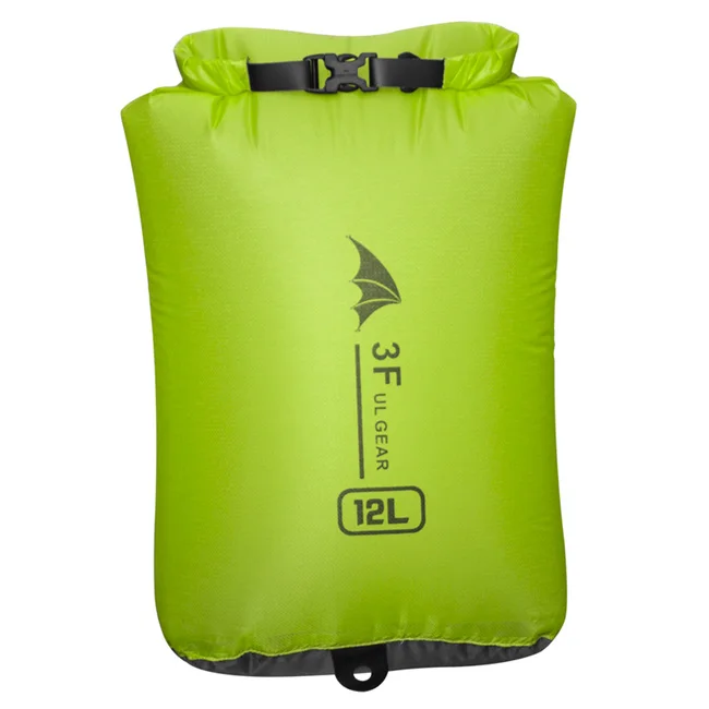 30D green 12L 3F UL шестерни 15D 30D кордюрный учебный рюкзак Сверхлегкий дрейфующие плавательные мусора одежда спальный мешок, сумка для хранения водонепроницаемая сумка, для плавания сумка - Цвет: 30D green 12L