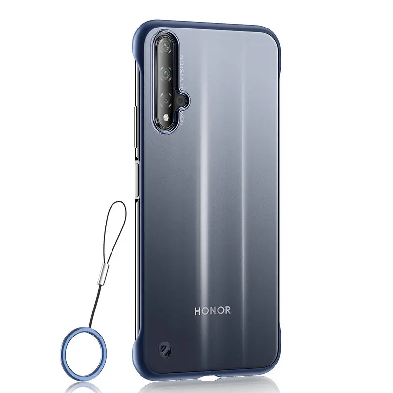 Msvii Бескаркасный чехол для Honor 20 Pro Чехол прозрачный для huawei Honor 20 чехол силиконовый для huawei Honor V20 Coque Funda, чехол - Цвет: blue