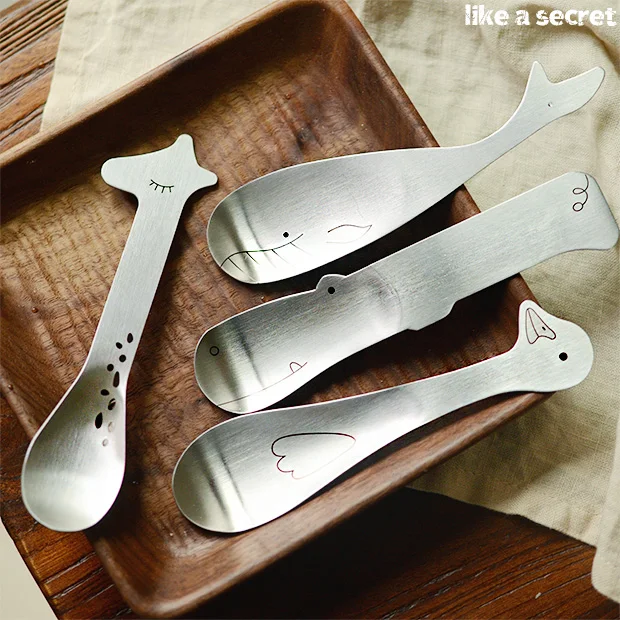 4 шт./упак. креативная детская посуда милая мультяшная нержавеющая сталь для