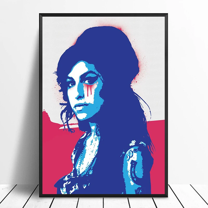 Музыкальный постер Amy Winehouse в стиле хип хоп рэп музыкальный со звездами настенное