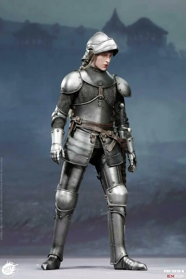 POPTOYS EX19 1/6 святая женщина рыцарь 2 головы Женский воин коллекции экшен-фигурок