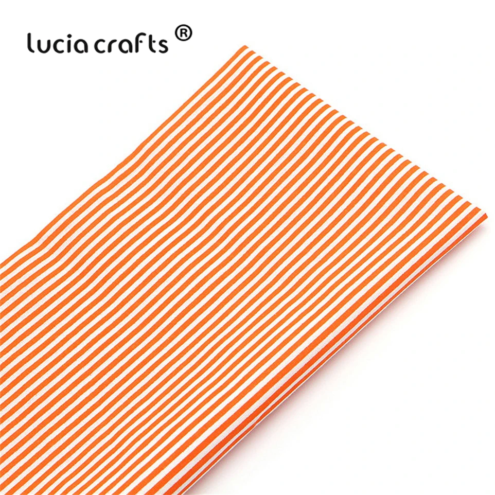 Lucia crafts, 7 шт./лот, 25*25 см, хлопковая ткань с принтом для рукоделия, куклы, ручная работа, шитье, Лоскутная Ткань, текстиль, ткань H0913