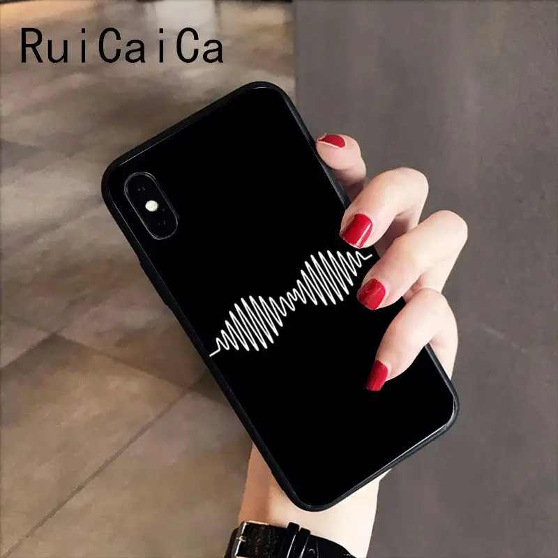 RuiCaiCa a arctic monkeys мягкий черный чехол для телефона iPhone 8 7 6 6S 6Plus X XS MAX 5 5S SE XR 10 Чехол