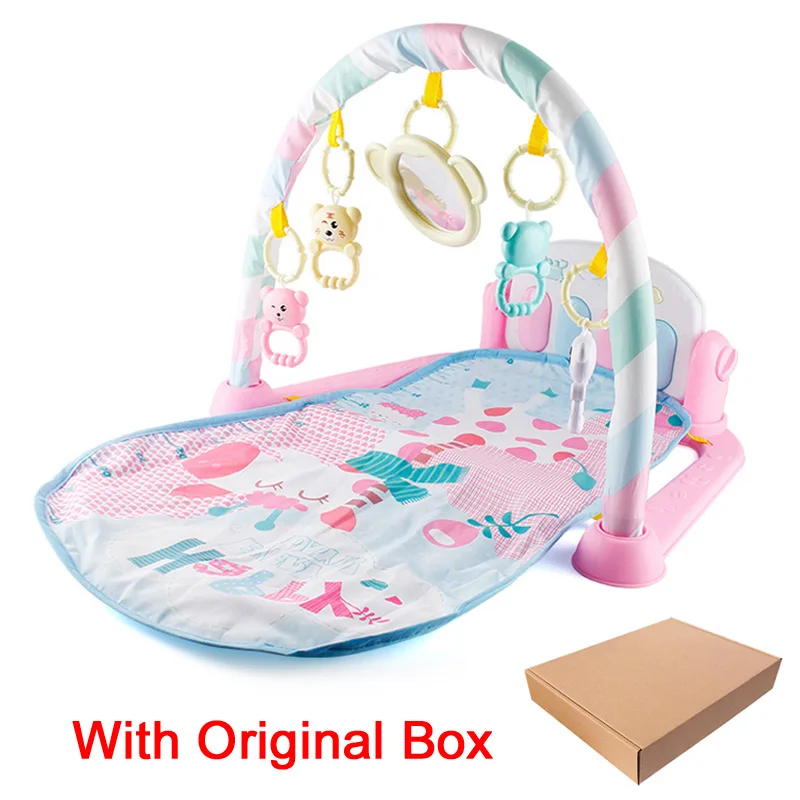 cjl Original box Детский игровой коврик, детский коврик, развивающий коврик-головоломка с фортепианной клавиатурой и милым животным, детский игровой коврик для занятий ползанием, игрушки - Цвет: cjl Original box