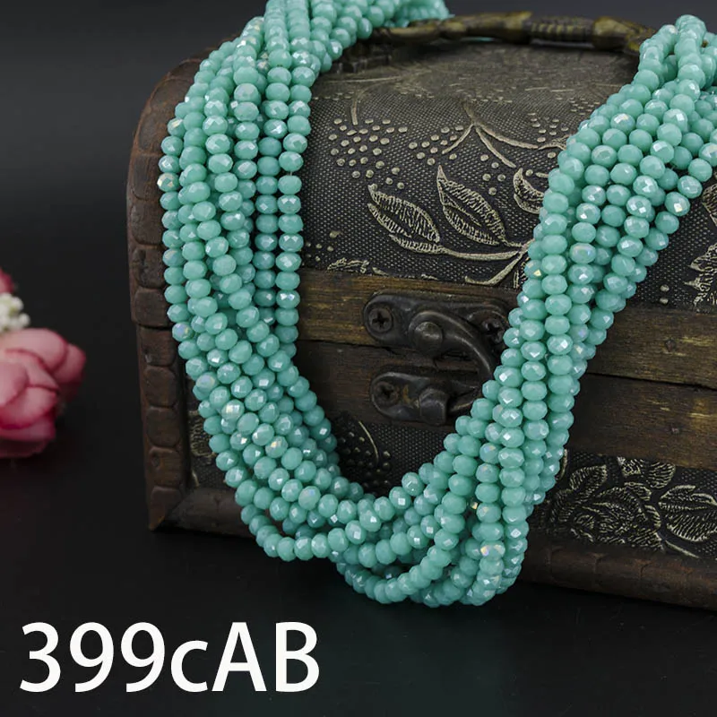 145 шт./лот 4 мм Смешанные граненые стеклянные хрустальные бусины-разделители