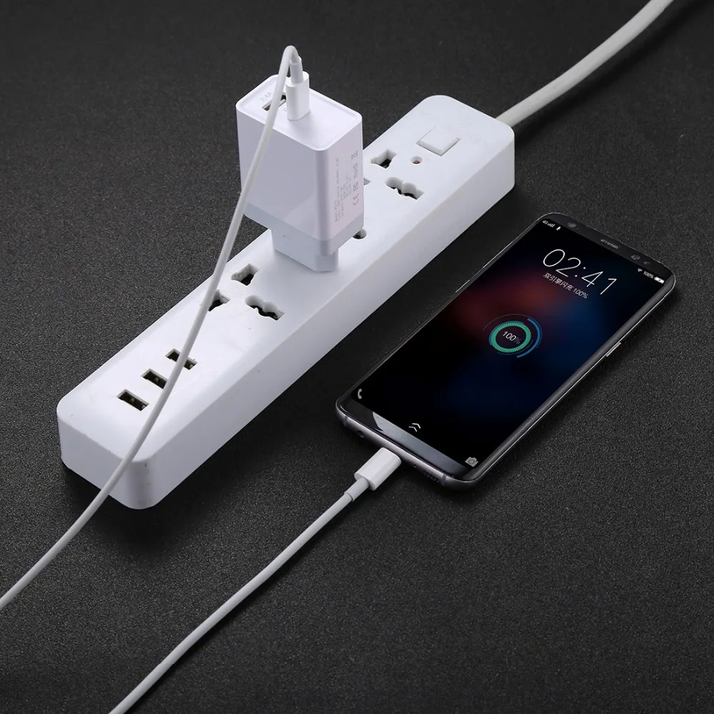 Штепсельная Вилка европейского стандарта PD3.0 с выходом USB Type C адаптер для быстрой