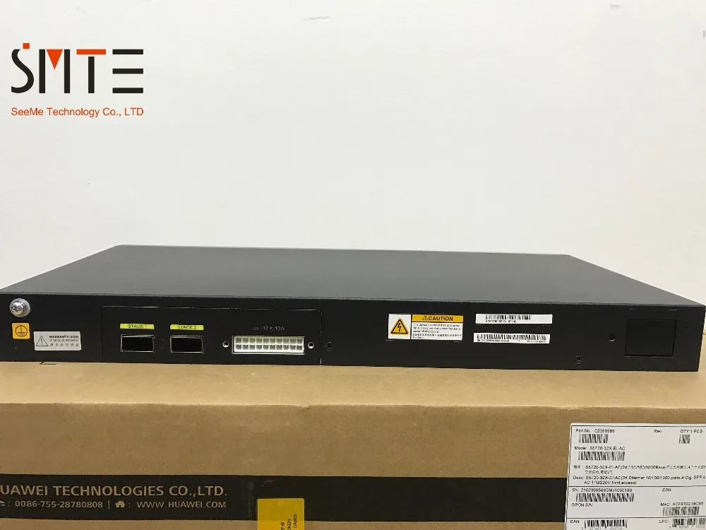 S5720-32X-EI-AC 24x10/100/1000 Base-T, 4x100/1000Base-X для программирования в производственных условиях, 2 xqsfp+ 4x10 концерта, программированием в производственных условиях
